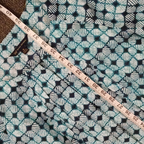 ๐ ๐Brooks Brothers 346๐ - Aqua/Teal Pleated Poplin Button Down Shirtdress - Picture 14 of 15